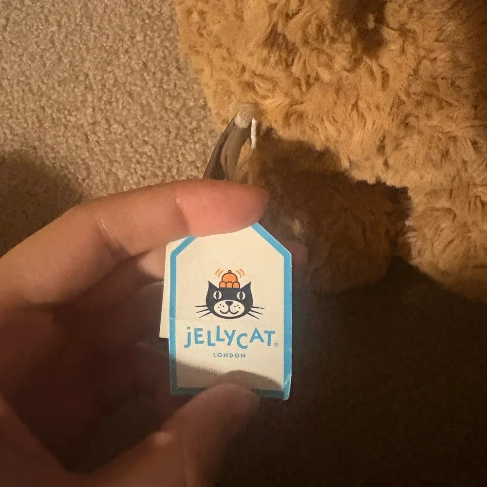 Jellycat Brown and Black Plush Bear - Picture 2 of 5